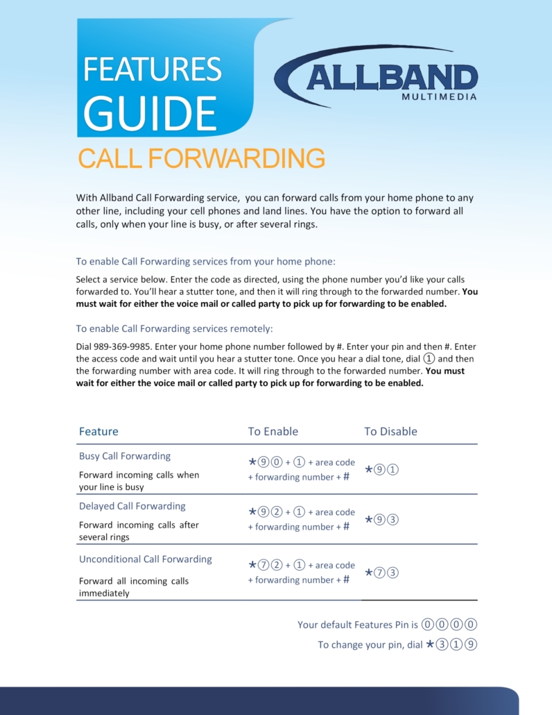 call forwarding guide